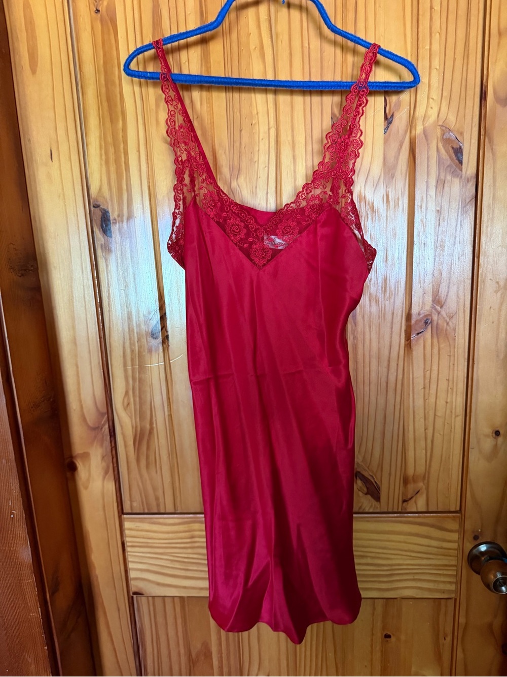 Vintage Silkscreen Red Short Nightgown